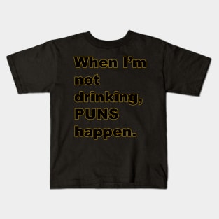 Puns Happen Kids T-Shirt